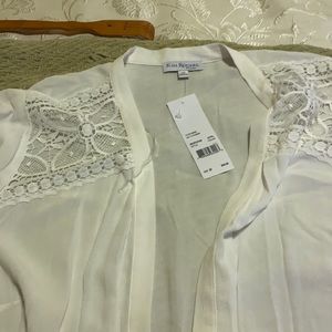 Thin white summer jacket